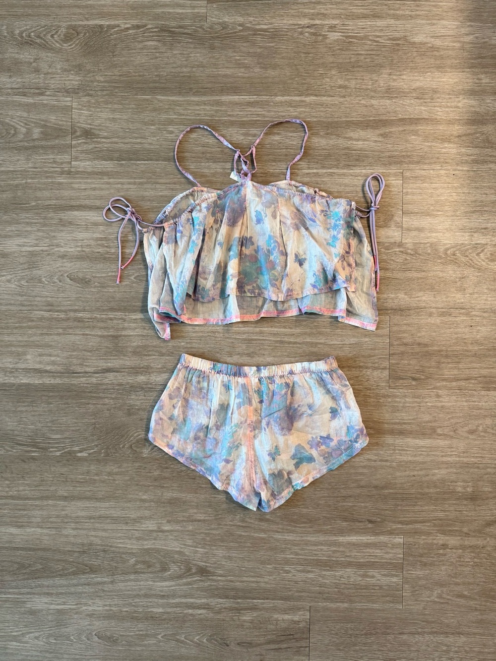 NWOT Free People x Intimately Forget Me Not Sleep Set in Summer Combo, Size XS
